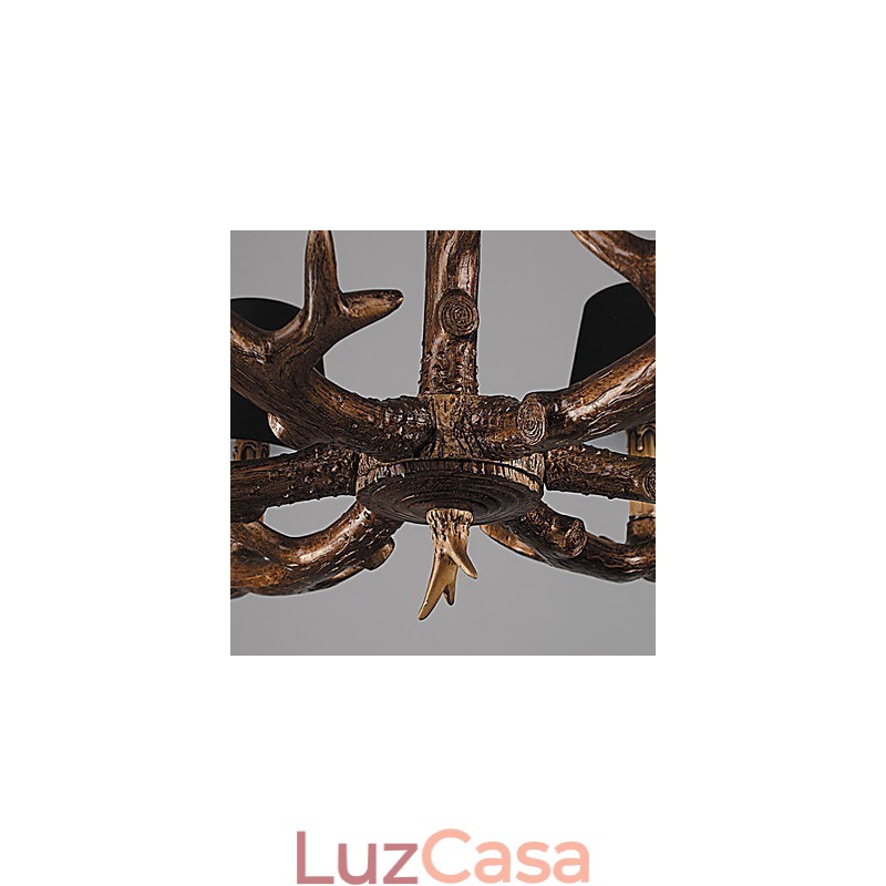 Lustre Pendente Luz Vintage Resina