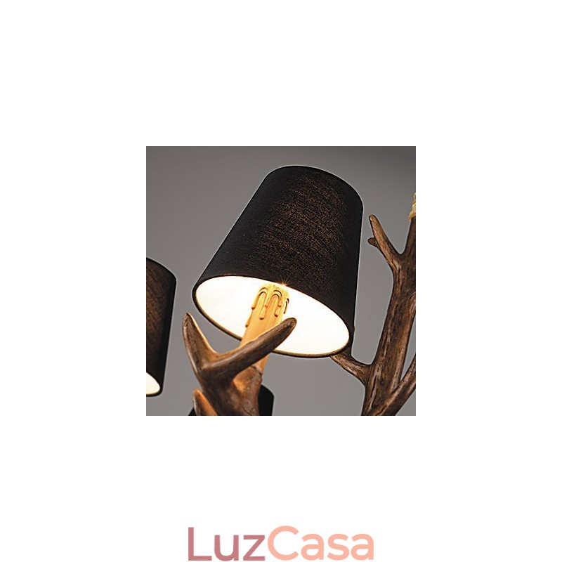 Lustre Pendente Luz Vintage Resina