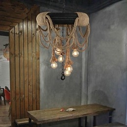 Luminárias pendentes estilo mini rústico lodge plástico
