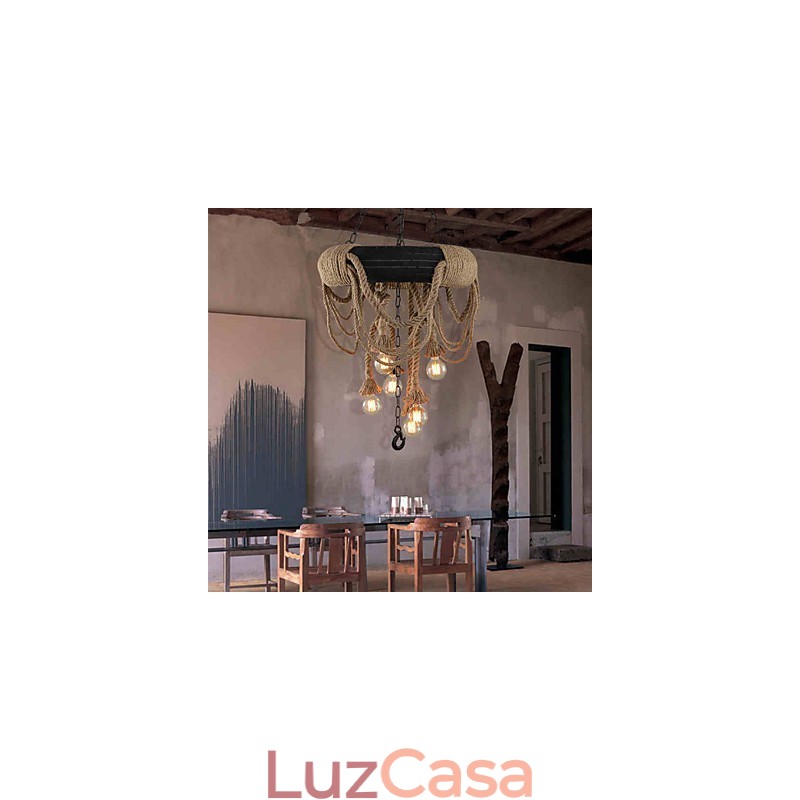 Luminárias pendentes estilo mini rústico lodge plástico