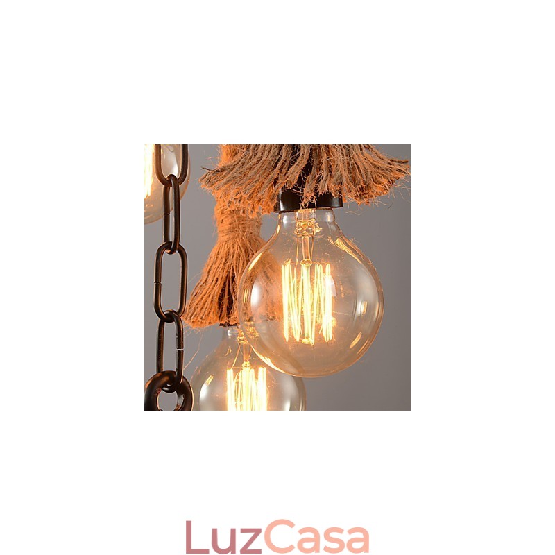 Luminárias pendentes estilo mini rústico lodge plástico