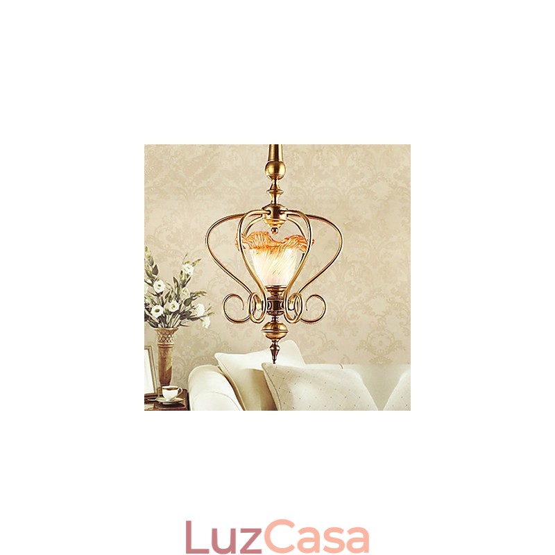 Luminárias pendentes estilo mini tradicional clássico metal
