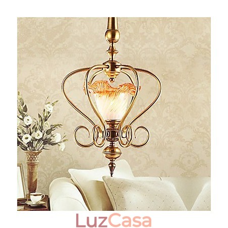 Luminárias pendentes estilo mini tradicional clássico metal