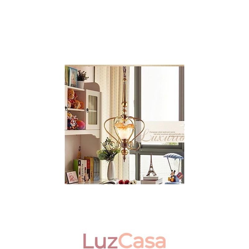 Luminárias pendentes estilo mini tradicional clássico metal