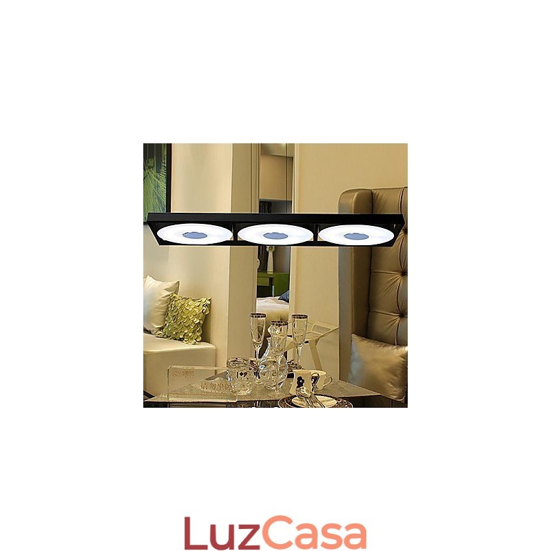 Luminárias pendentes 3 luzes modernas simples artísticas