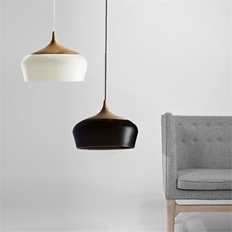 Luminária pendente de metal com pintura estilo retrô vintage mini