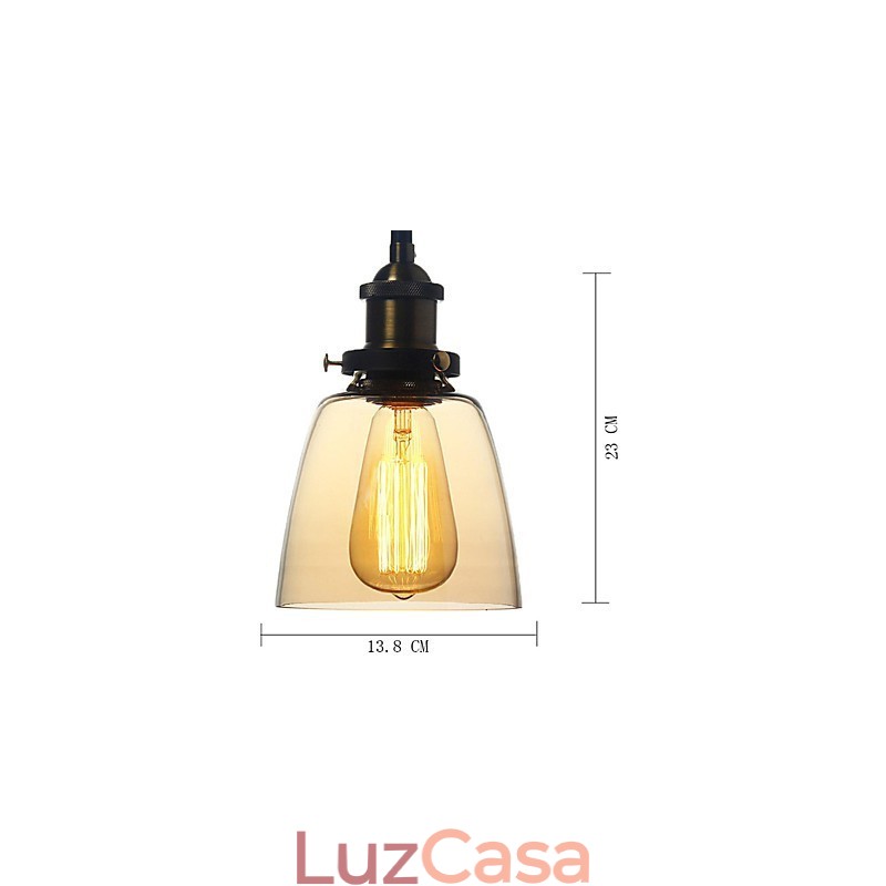 Luzes Pendentes Tradicional Clássico Vintage Retro Country Globe