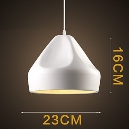 Luminária pendente de metal com pintura estilo retrô vintage mini