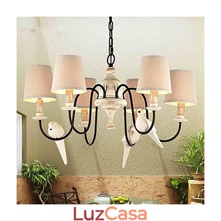 Lustre Pendente Luz Vintage Resina Lustre Pendente Luz Vintage Resina