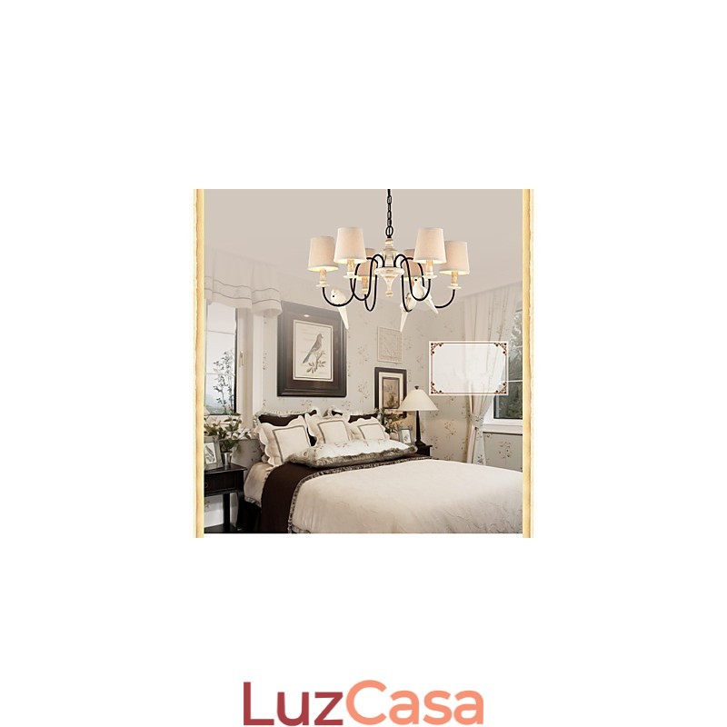 Lustre Pendente Luz Vintage Resina