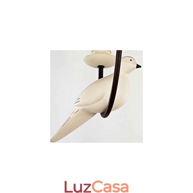 Lustre Pendente Luz Vintage Resina