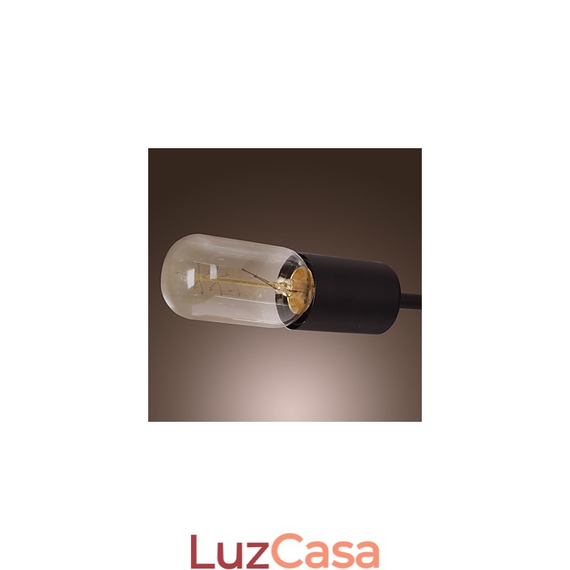 Lustre de ferro de vanguarda com 12 luzes