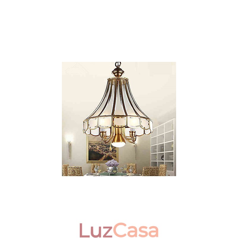 Luminárias pendentes Cristal Mini Estilo Tradicional Clássico Metal