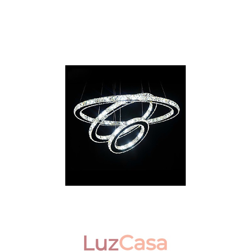 Luminárias pendentes Cristal Moderno Contemporâneo Metal