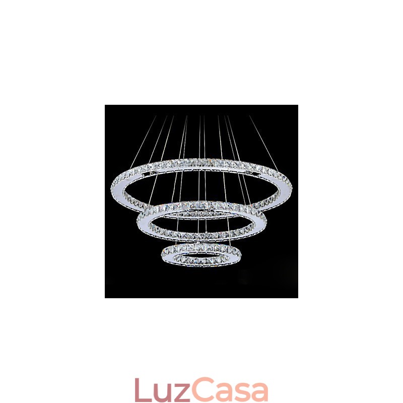 Luminárias pendentes Cristal Moderno Contemporâneo Metal