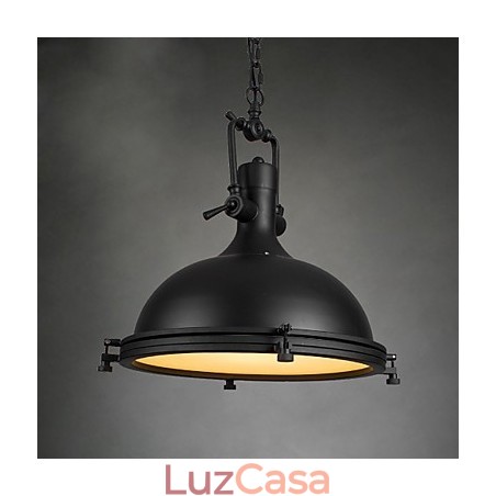 Luminária pendente industrial única, estilo loft, luminária pendente de metal vintage Luminária pendente industrial única, estilo loft, luminária pendente de metal vintage