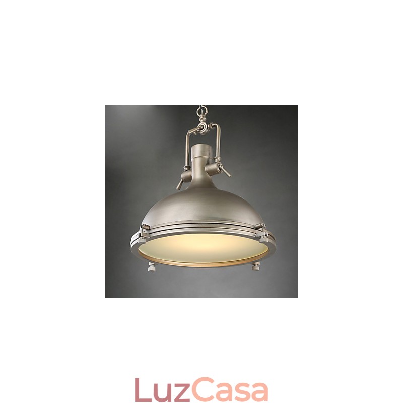 Luminária pendente industrial única, estilo loft, luminária pendente de metal vintage