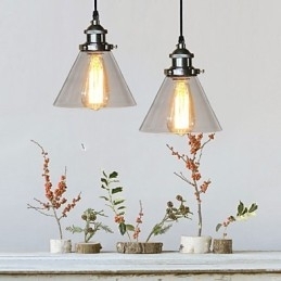 Tradicional Clássico Vintage Retro Country Globe Pendant Light