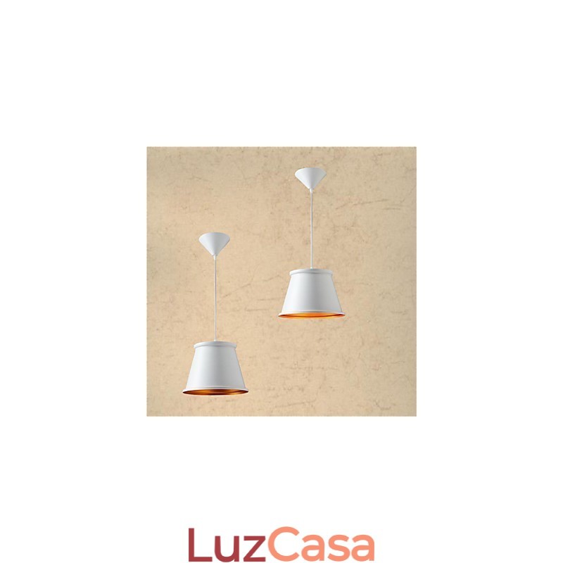 Luminária pendente de metal com pintura estilo vintage clássico rústico lodge mini