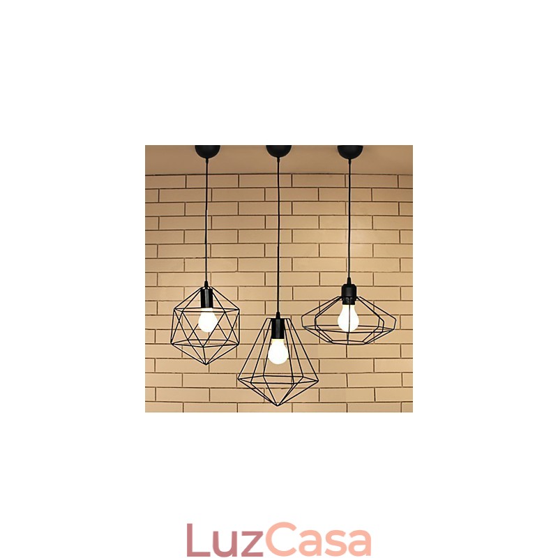 Luminária pendente de metal Country Designers