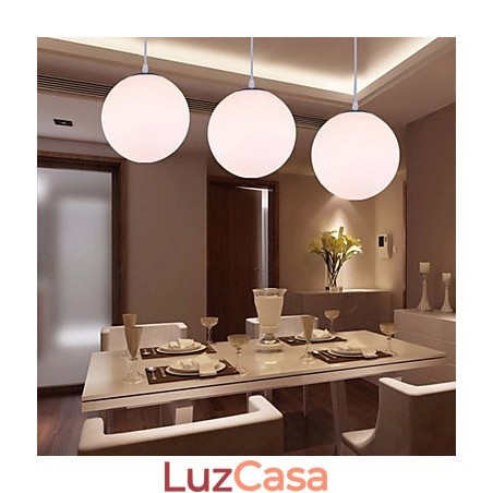 1 Luzes Luminária Pendente Contemporânea de Vidro 1 Luzes Luminária Pendente Contemporânea de Vidro