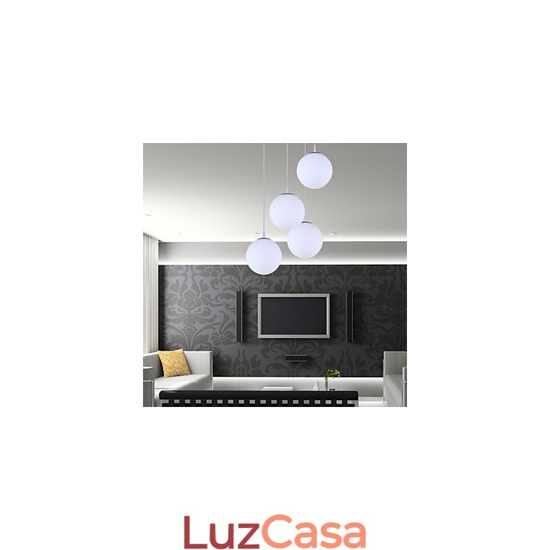1 Luzes Luminária Pendente Contemporânea de Vidro