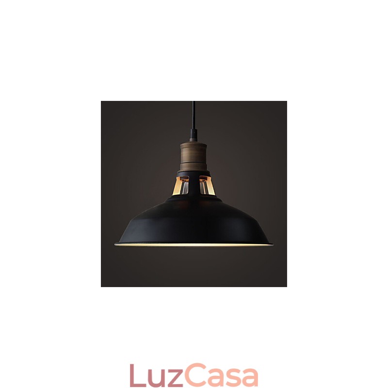 Luminária pendente industrial vintagen mini de metal 1 luz multicolorida opcional