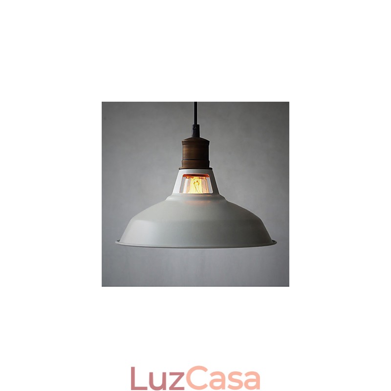 Luminária pendente industrial vintagen mini de metal 1 luz multicolorida opcional