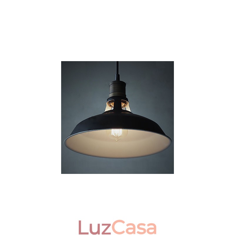Luminária pendente industrial vintagen mini de metal 1 luz multicolorida opcional