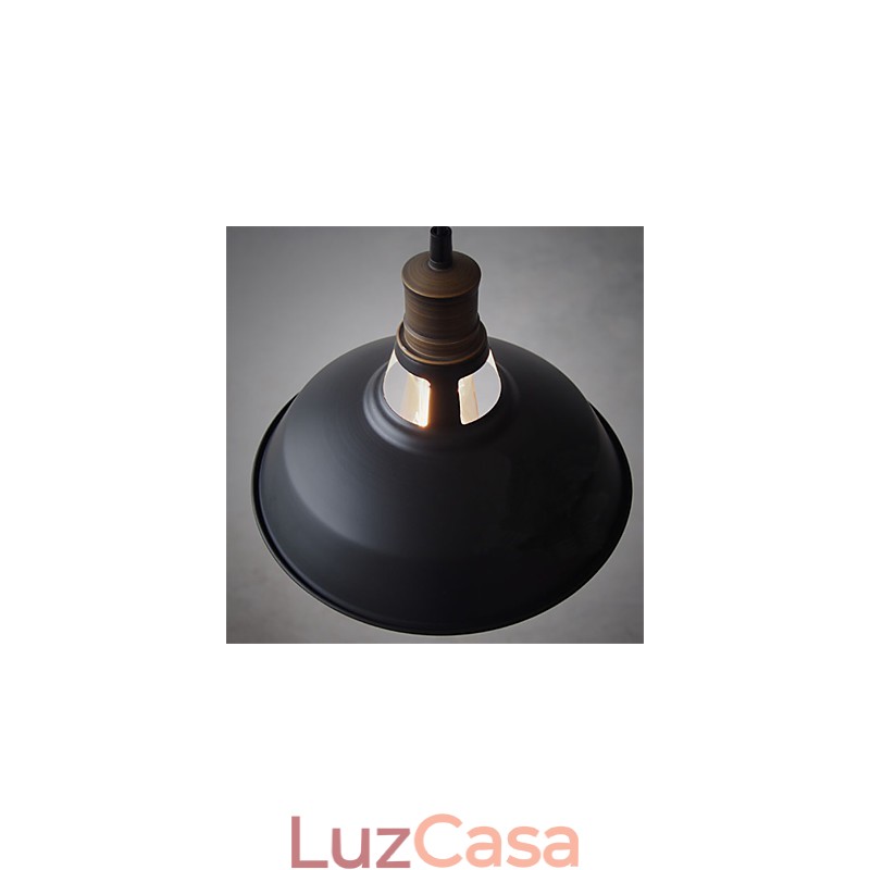 Luminária pendente industrial vintagen mini de metal 1 luz multicolorida opcional