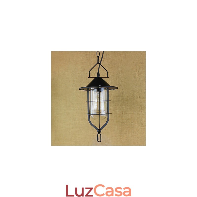 American Retro Rústico Pastoral Iluminação Luz Industrial Luminária Pendente