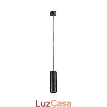 1 Mini Luminária Pendente Preto Anodizado com Alumínio 1 Mini Luminária Pendente Preto Anodizado com Alumínio