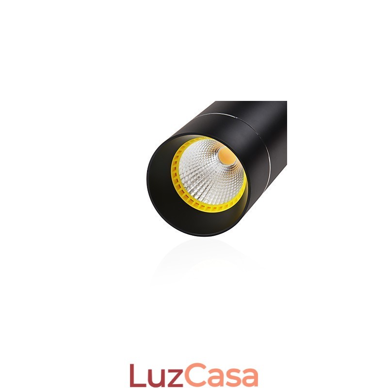 1 Mini Luminária Pendente Preto Anodizado com Alumínio