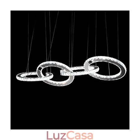 Luminárias pendentes Cristal Luz Moderna Contemporânea Metal