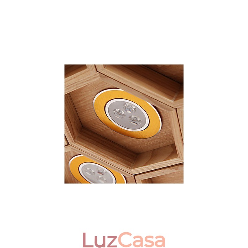 Luzes Pendentes Country Madeira Bambu