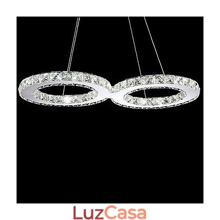 Luminárias pendentes 2 luzes modernas simples artísticas