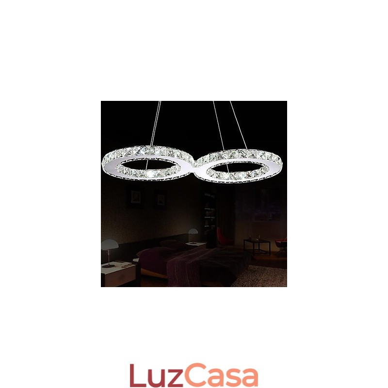 Luminárias pendentes 2 luzes modernas simples artísticas