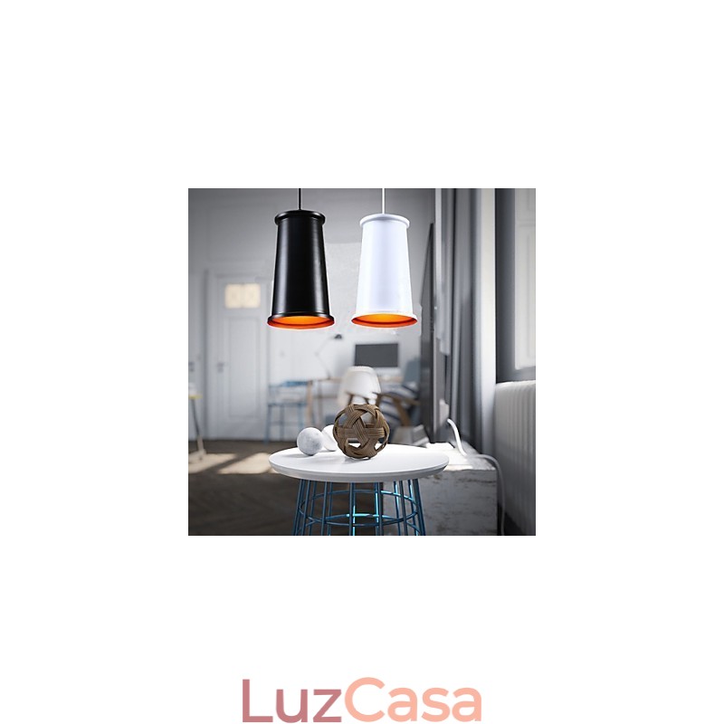 Luminária pendente de metal com pintura estilo vintage clássico rústico e mini