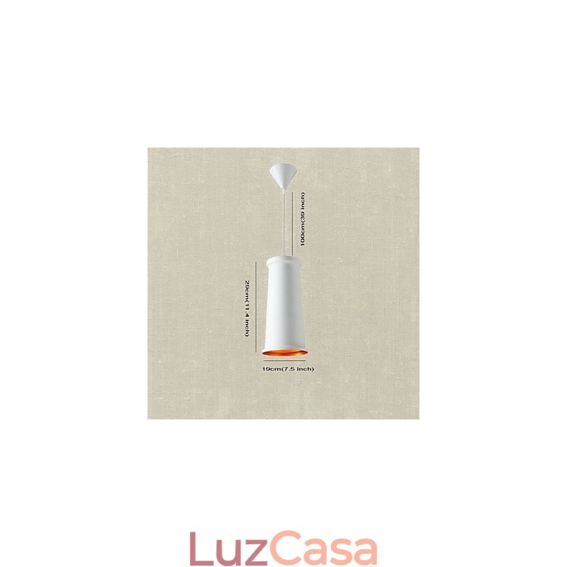 Luminária pendente de metal com pintura estilo vintage clássico rústico e mini