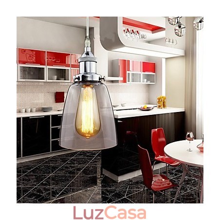 Moderno vidro cromado vintage industrial retro encaixe edison pingente luz café varanda luz Moderno vidro cromado vintage industrial retro encaixe edison pingente luz café varanda luz