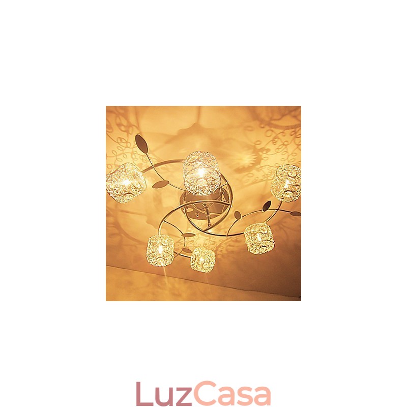 Moderno Contemporâneo Cristal Galvanizado Montagem Embutida