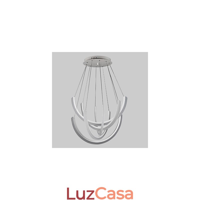 Luminária pendente industrial decorativa moderna linear suspensa