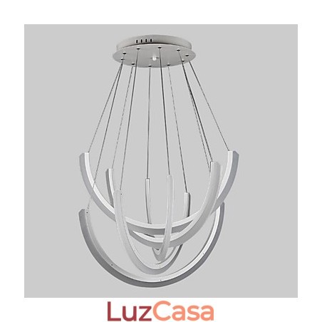 Luminária pendente industrial decorativa moderna linear suspensa