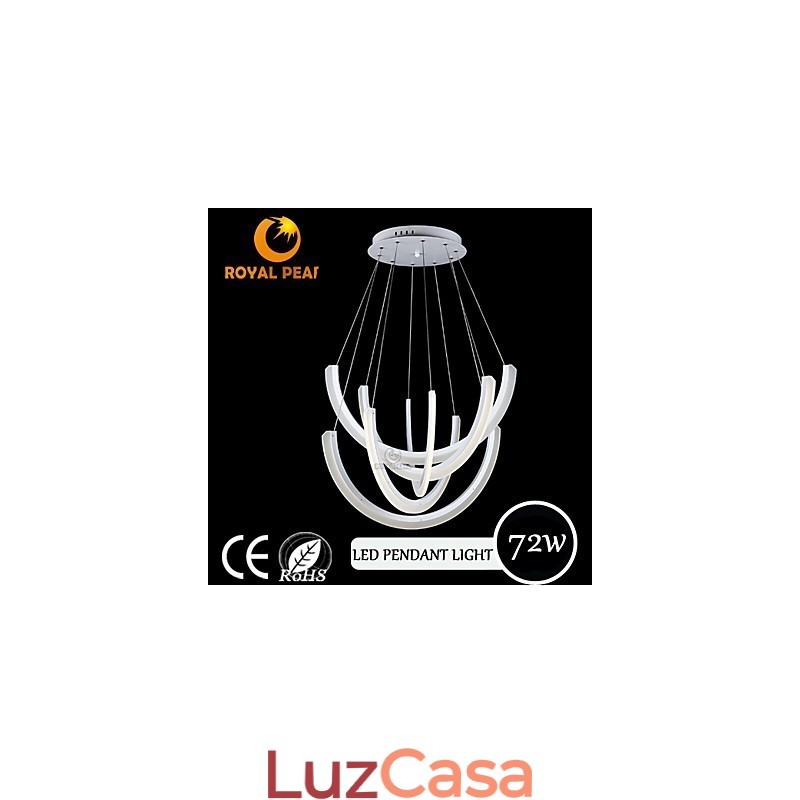 Luminária pendente industrial decorativa moderna linear suspensa