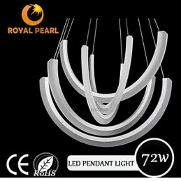 Luminária pendente industrial decorativa moderna linear suspensa