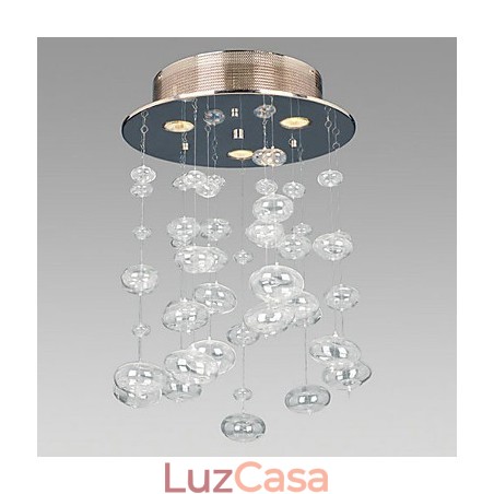 Montagem semi-embutida com 3 luzes Montagem semi-embutida com 3 luzes