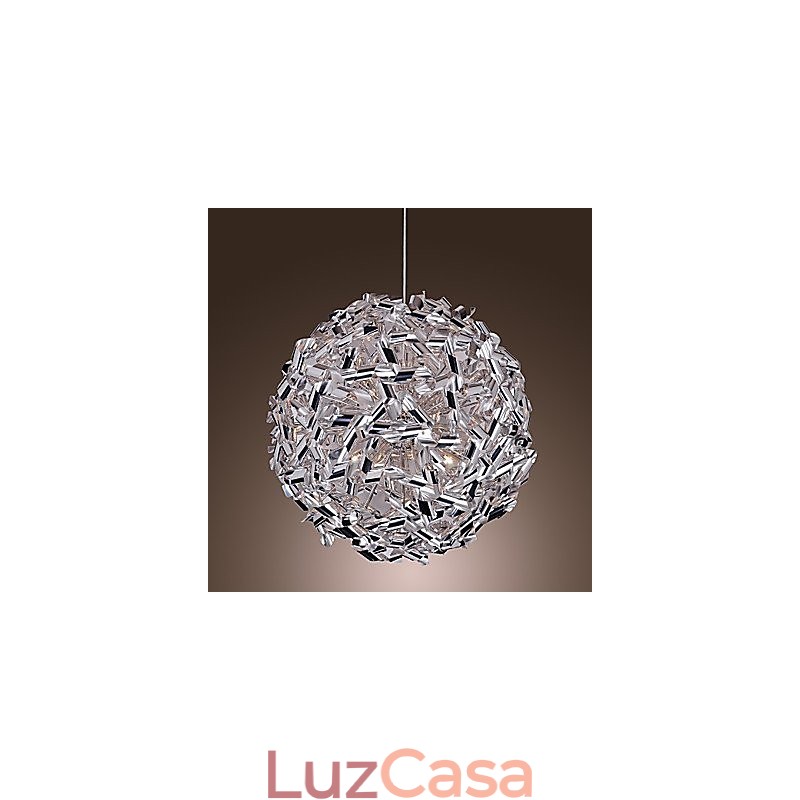 Luminária pendente de alumínio de grau metálico