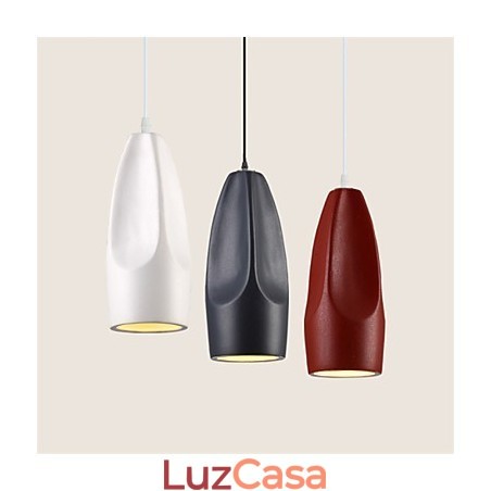 Luminária pendente de metal com pintura estilo retrô vintage mini Luminária pendente de metal com pintura estilo retrô vintage mini