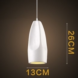Luminária pendente de metal com pintura estilo retrô vintage mini