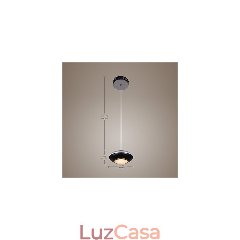 9W moderno disco voador design alta qualidade pingente luz café